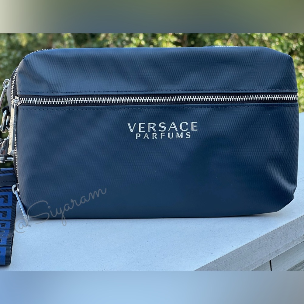Versace Toiletry bag/ travel bag/ wristlet/ pouch